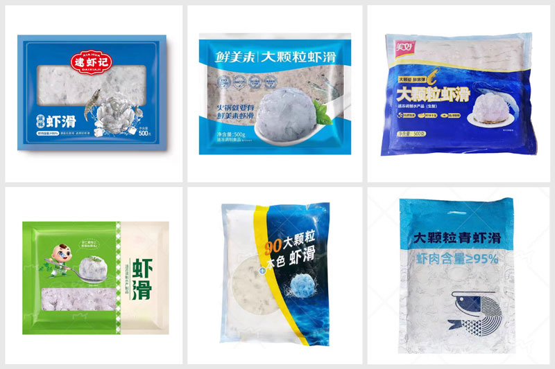 RL-GD8-ZK10-200/RL-GD10-ZK12-160虾滑真空包装样品