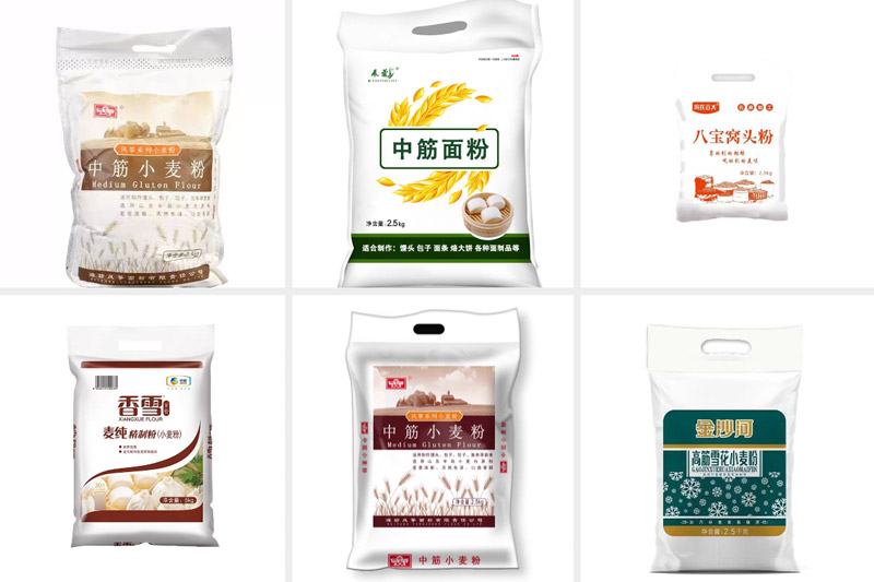 RL-GD8-200R/250R/300D窝头粉无纺布袋全自动包装机样品